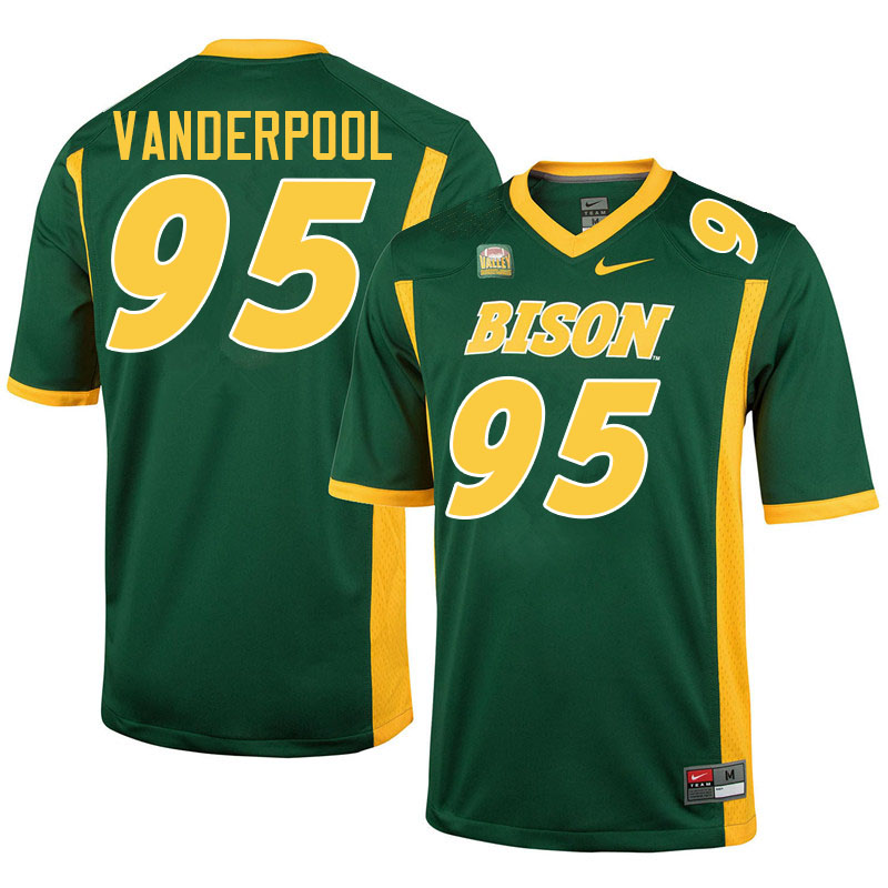 North Dakota State Bison #95 Zach Vanderpool College Football Jerseys Stitched-Green